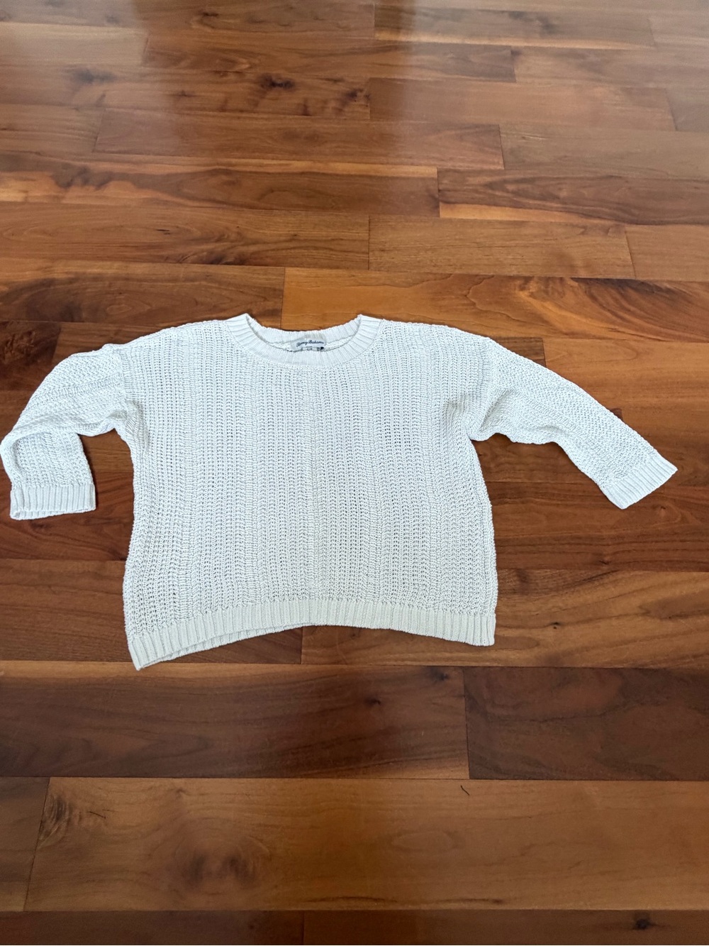 Tommy Bahama Cream Crewneck Knit Sweater